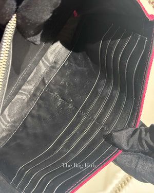 Saint Laurent Fuchsia Pink Velvet Kate Wallet On Chain Shoulder Bag