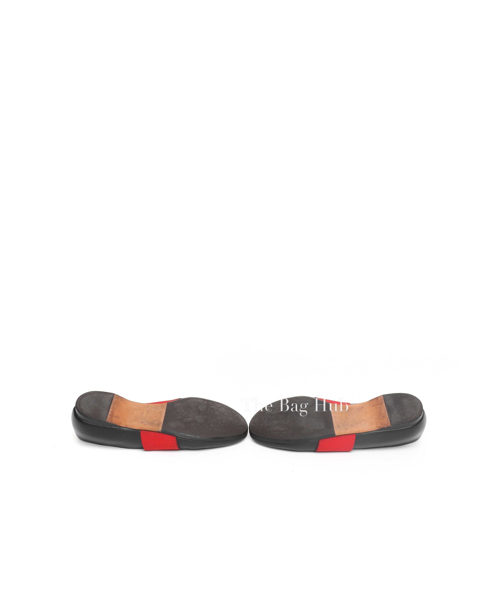 Givenchy Black/Red Leather Signature Logo Size 38