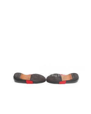 Givenchy Black/Red Leather Signature Logo Size 38