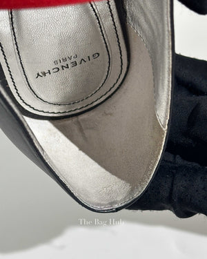 Givenchy Black/Red Leather Signature Logo Size 38