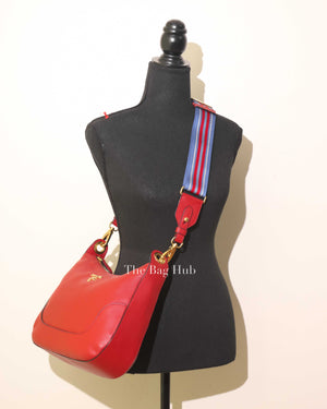 Prada Rosso Vitello Daino Crossbody Bag 1BC052