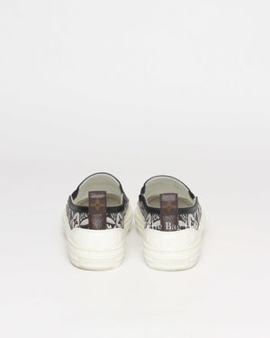 Louis Vuitton Black/White Canvas Limited Edition Playtime Slip-On Since 1854 Women's Sneakers 35.5