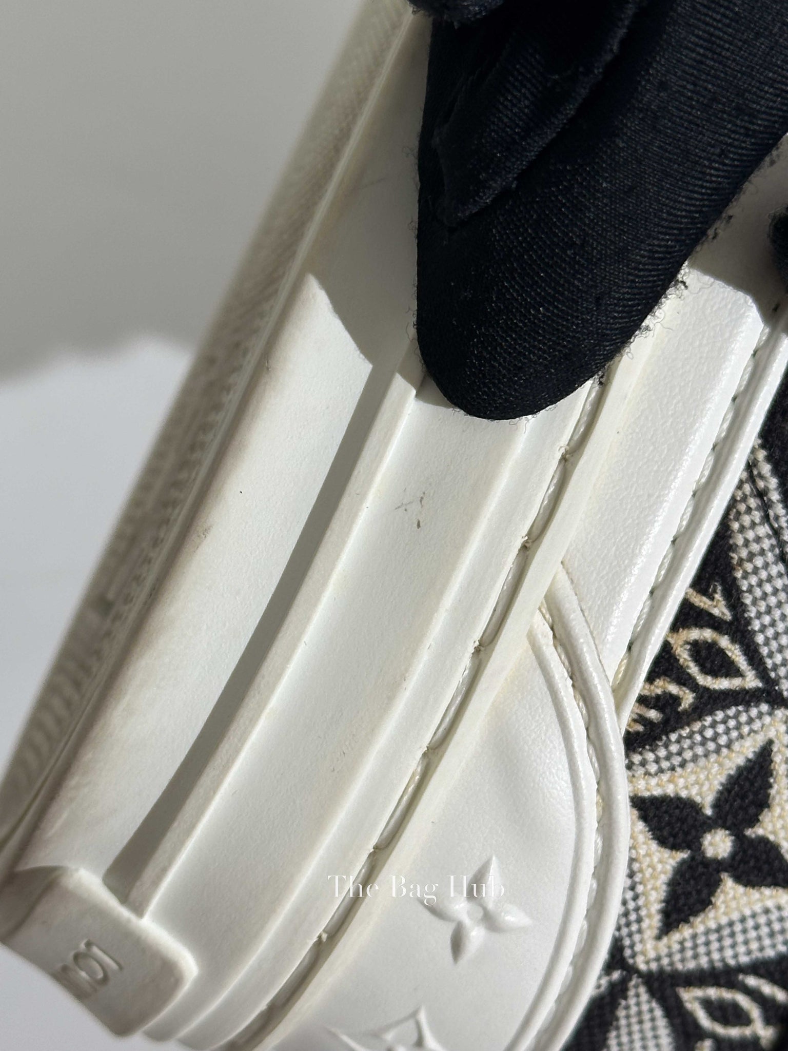 Louis Vuitton Black/White Canvas Limited Edition Playtime Slip-On Since 1854 Women's Sneakers 35.5