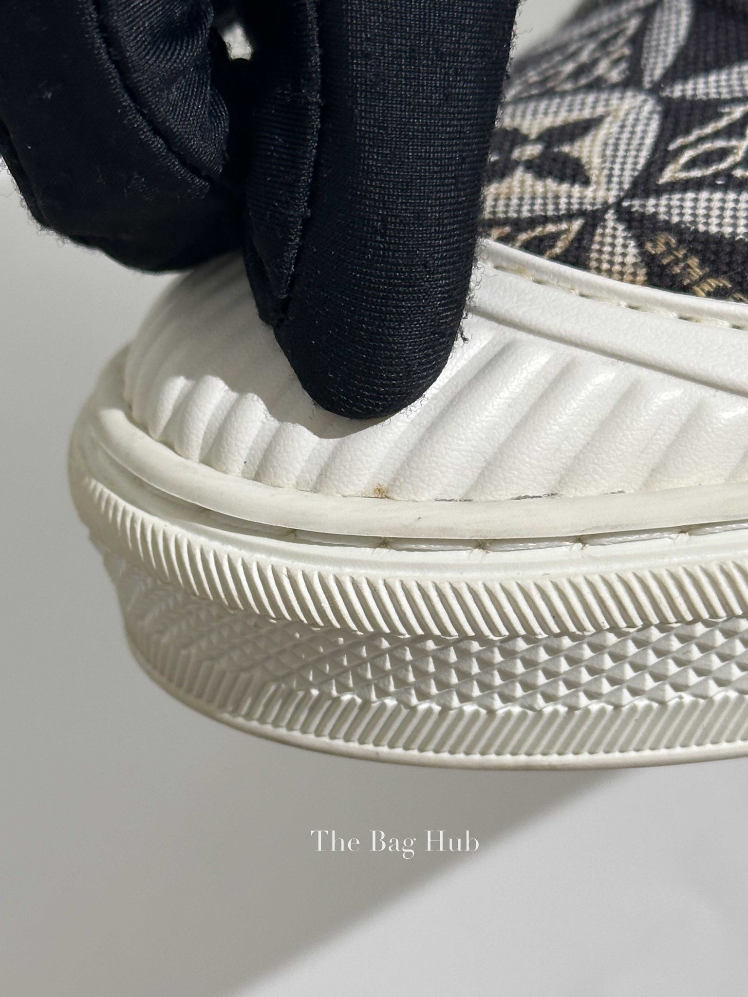 Louis Vuitton Black/White Canvas Limited Edition Playtime Slip-On Since 1854 Women's Sneakers 35.5