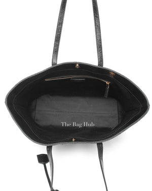 Saint Laurent Black Leather East West Shopping Tote Bag