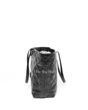 Saint Laurent Black Leather East West Shopping Tote Bag