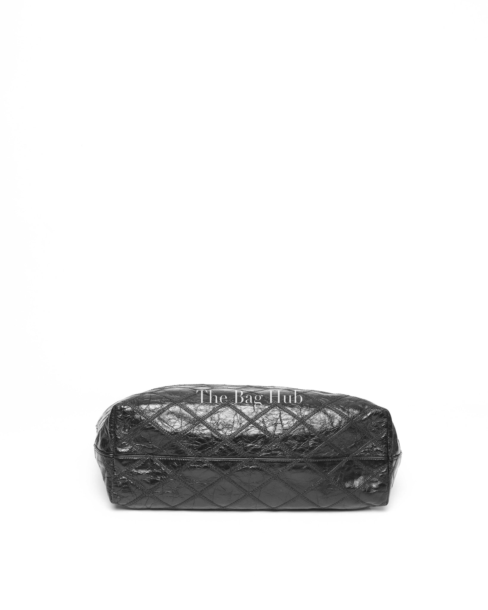Saint Laurent Black Leather East West Shopping Tote Bag