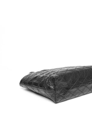 Saint Laurent Black Leather East West Shopping Tote Bag