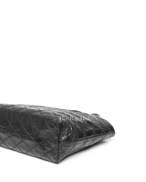 Saint Laurent Black Leather East West Shopping Tote Bag