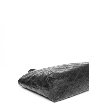 Saint Laurent Black Leather East West Shopping Tote Bag