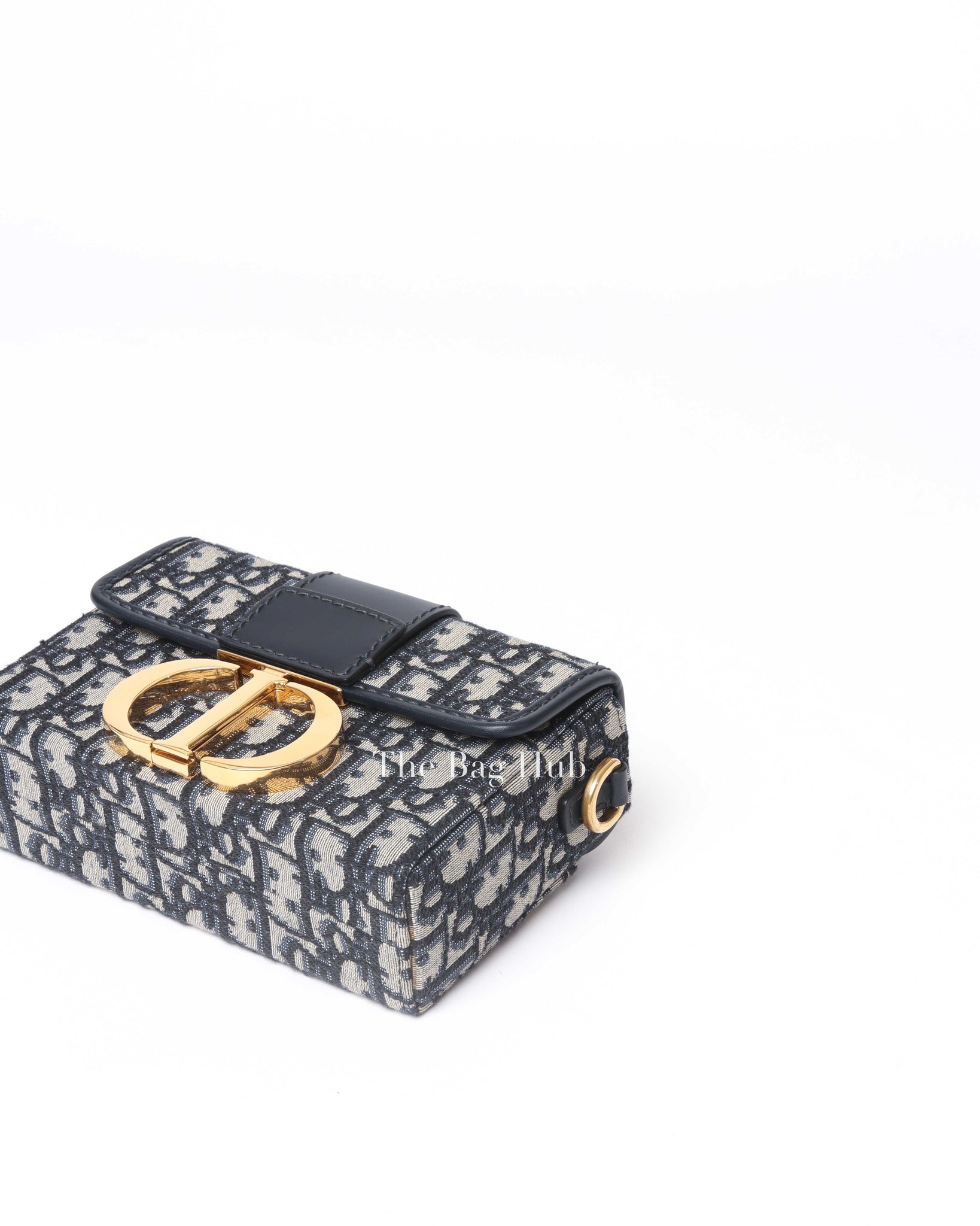 Dior Blue Oblique Jacquard 30 Montaigne Box Bag