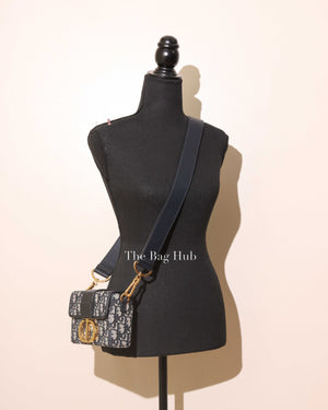 Dior Blue Oblique Jacquard 30 Montaigne Box Bag