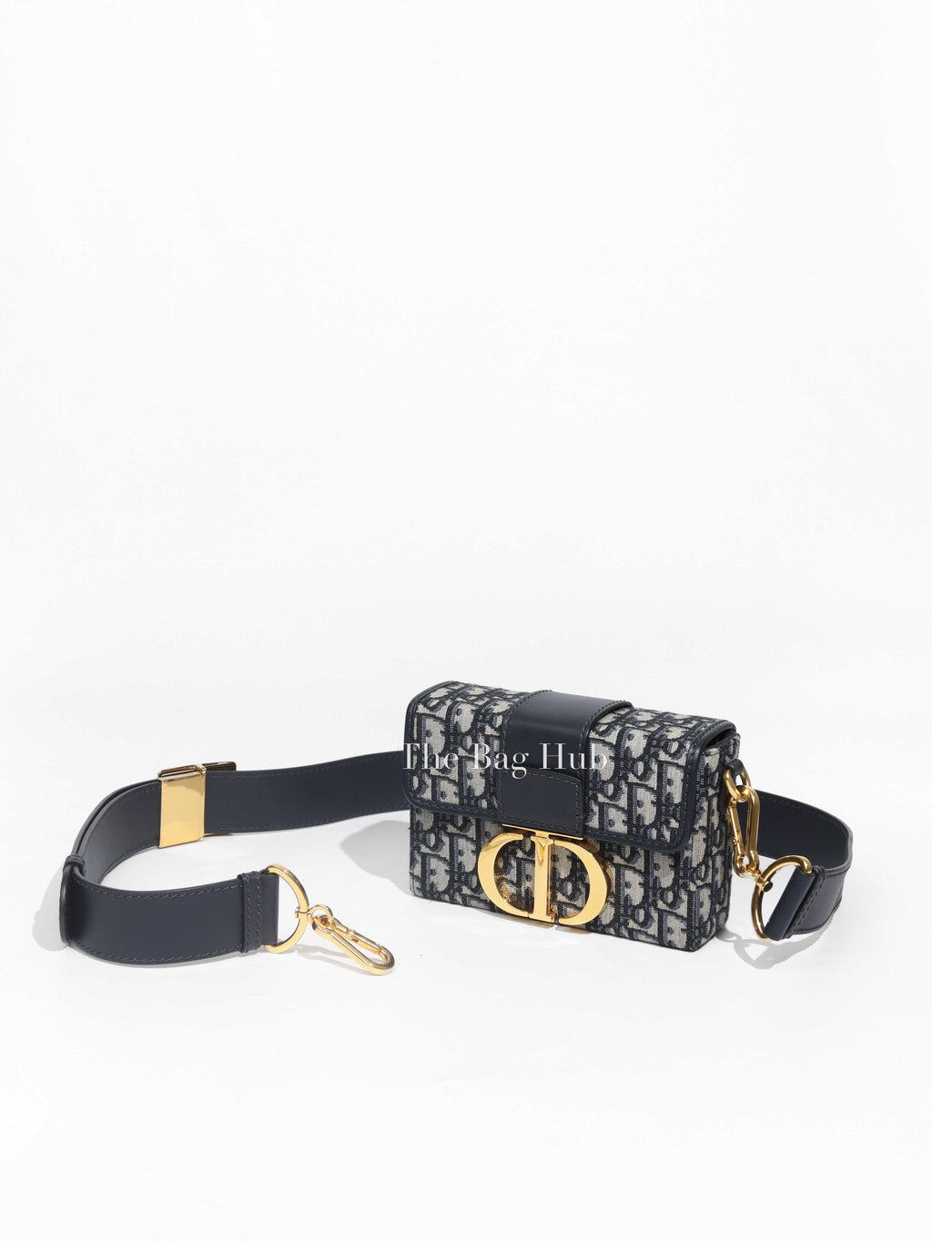 Dior Blue Oblique Jacquard 30 Montaigne Box Bag