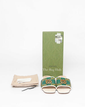 Gucci Green Jolie Sandals Size 38