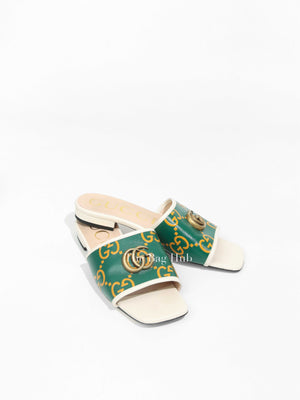 Gucci Green Jolie Sandals Size 38