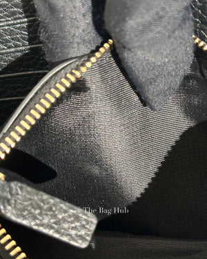 Valentino Garavani Black Leather Rockstud Continental Zip Around Long Wallet