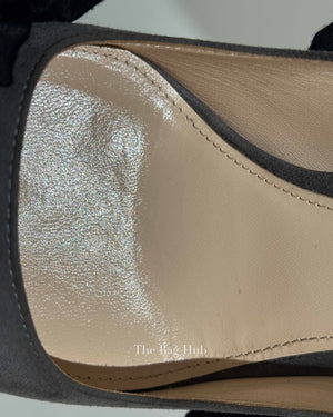 Prada Grey Suede Pointed Toe Pumps Size 36.5