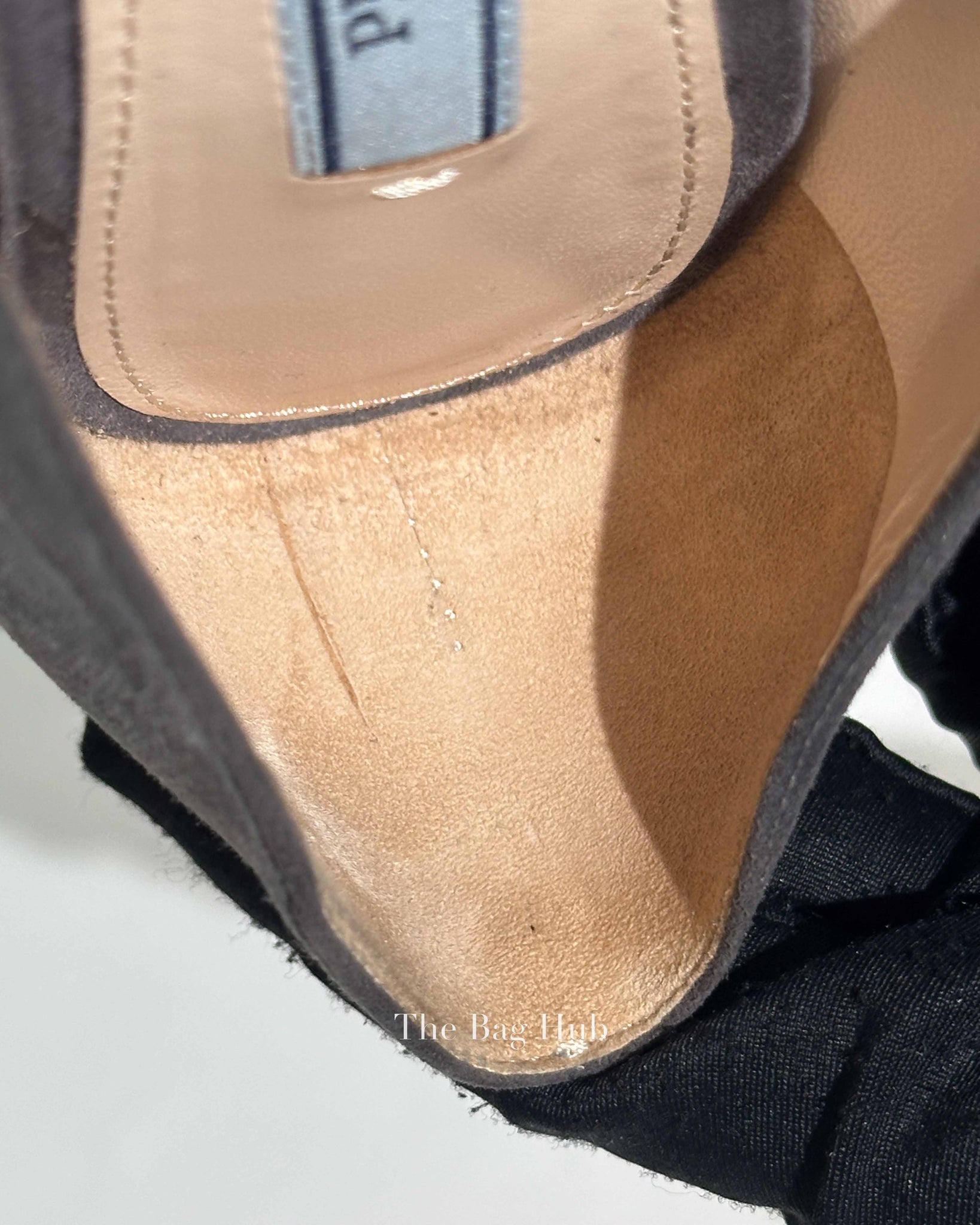 Prada Grey Suede Pointed Toe Pumps Size 36.5