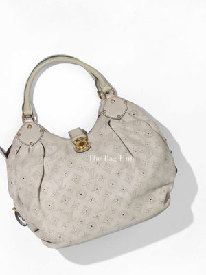Louis Vuitton Beige Monogram Leather Mahina Shoulder Bag