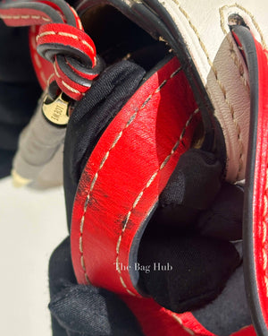 Loewe White Multicolor Leather Small Gate Bag