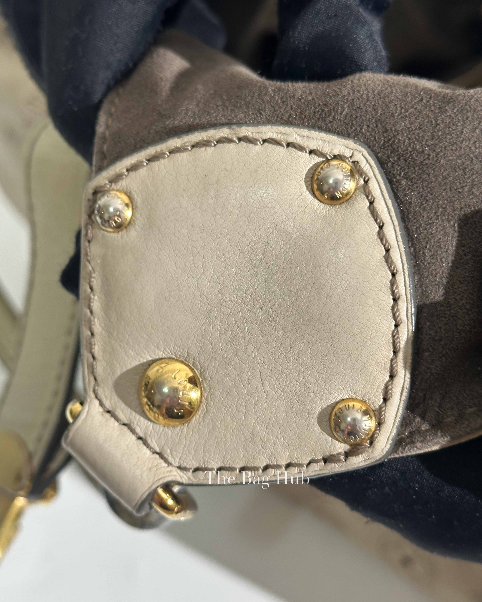 Louis Vuitton Beige Monogram Leather Mahina Shoulder Bag