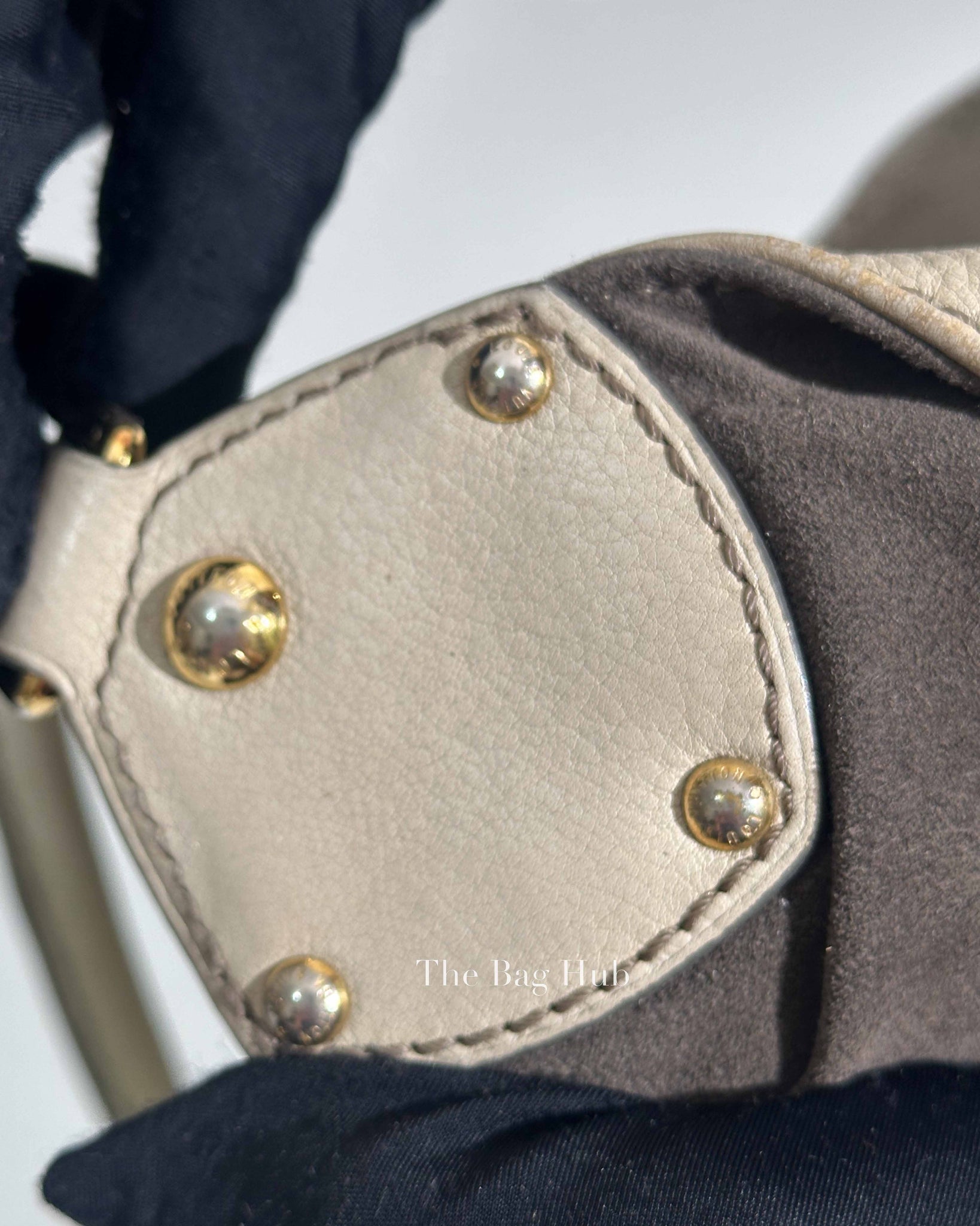 Louis Vuitton Beige Monogram Leather Mahina Shoulder Bag