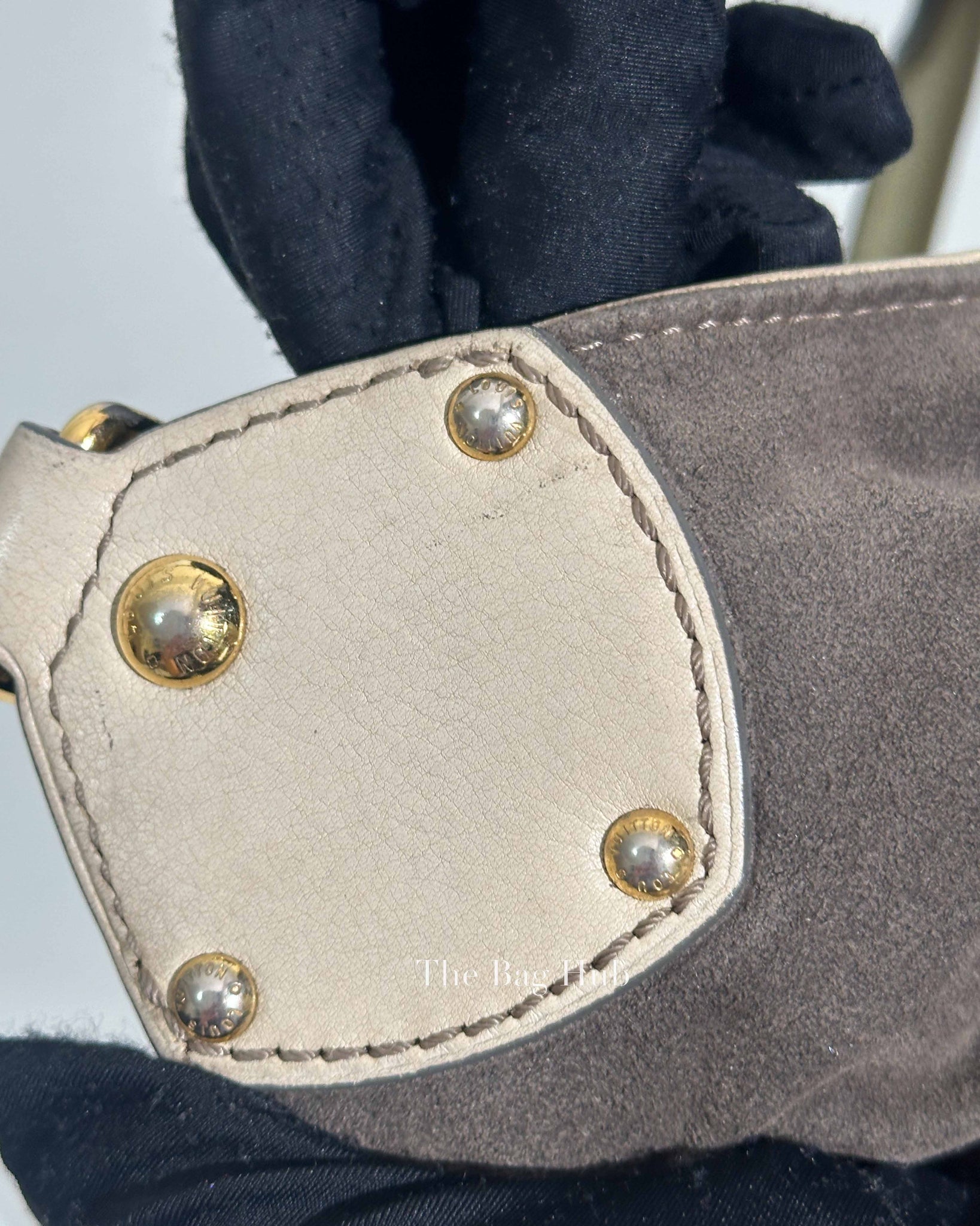Louis Vuitton Beige Monogram Leather Mahina Shoulder Bag