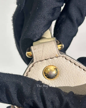 Louis Vuitton Beige Monogram Leather Mahina Shoulder Bag