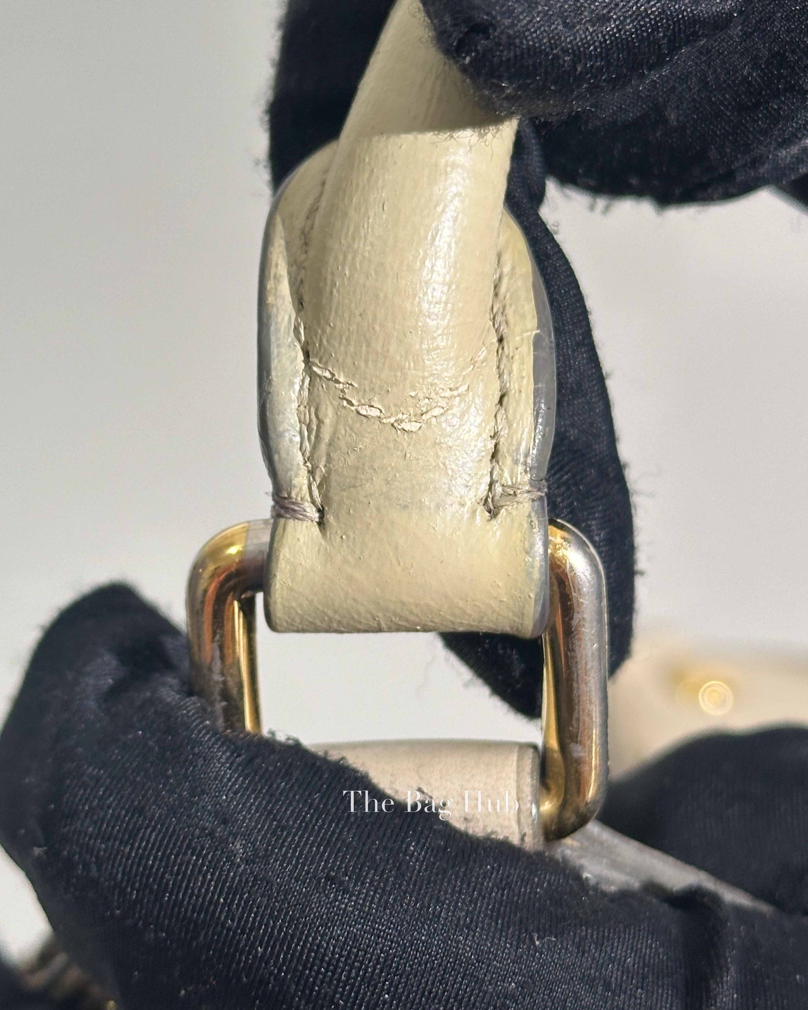 Louis Vuitton Beige Monogram Leather Mahina Shoulder Bag