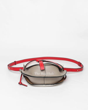 Loewe White Multicolor Leather Small Gate Bag
