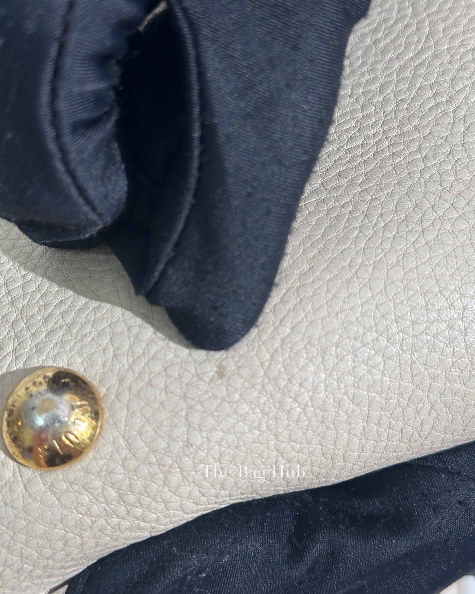 Louis Vuitton Beige Monogram Leather Mahina Shoulder Bag