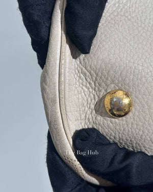Louis Vuitton Beige Monogram Leather Mahina Shoulder Bag