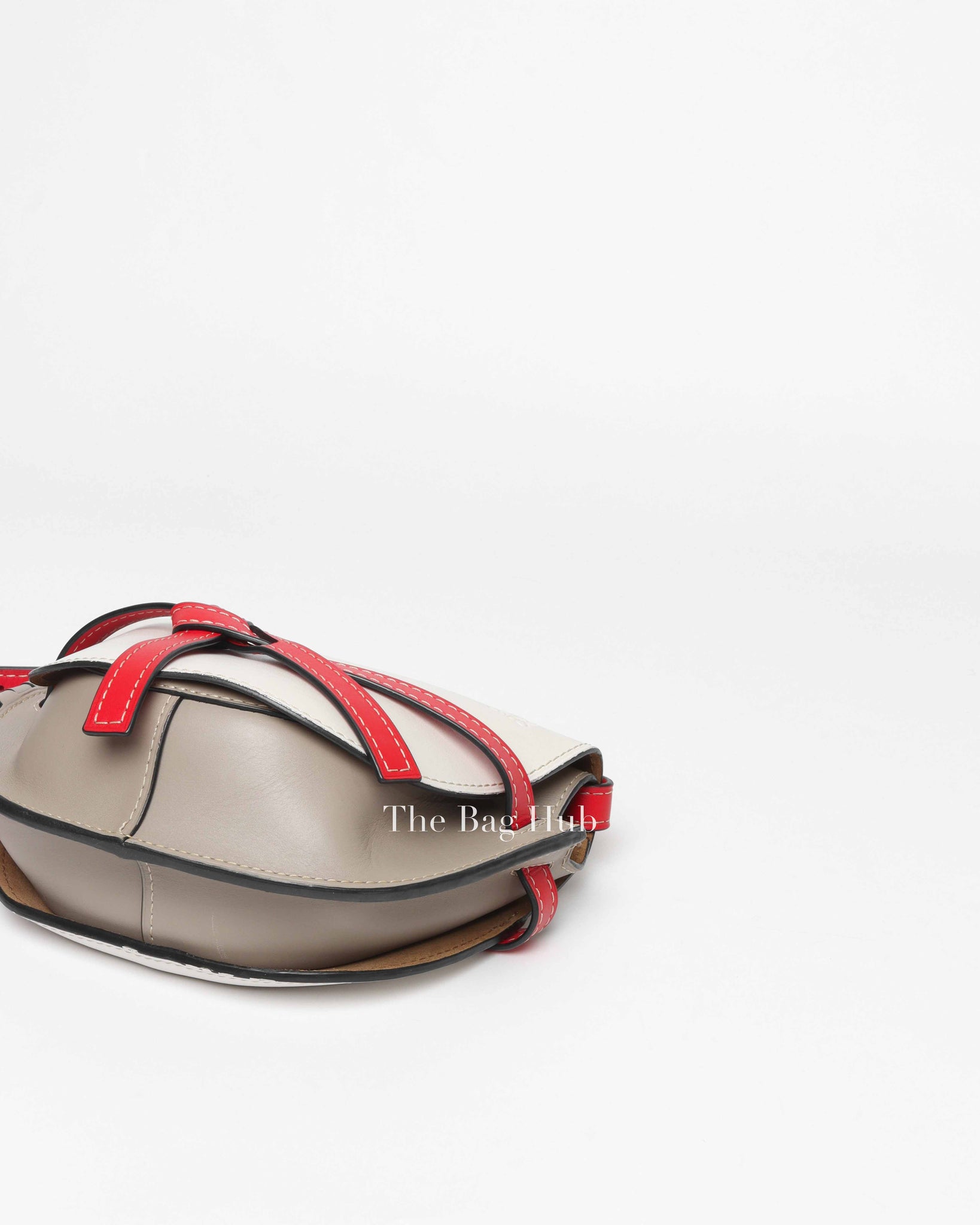 Loewe White Multicolor Leather Small Gate Bag