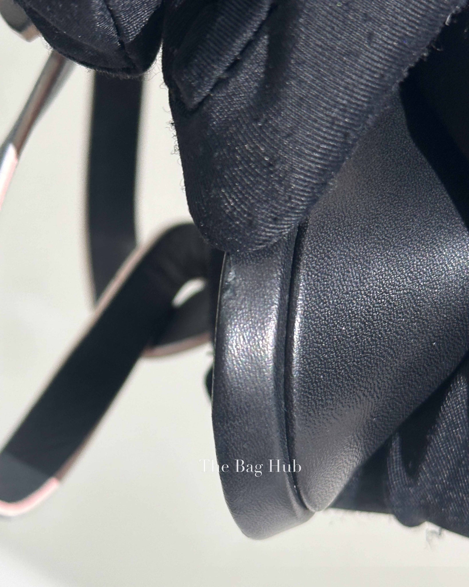 Saint Laurent Black Leather Tribute 105MM Platform Sandals Size 37