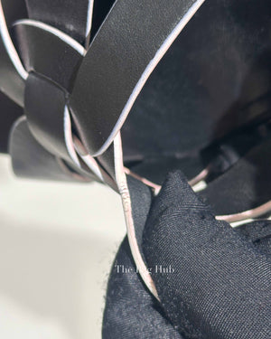 Saint Laurent Black Leather Tribute 105MM Platform Sandals Size 37
