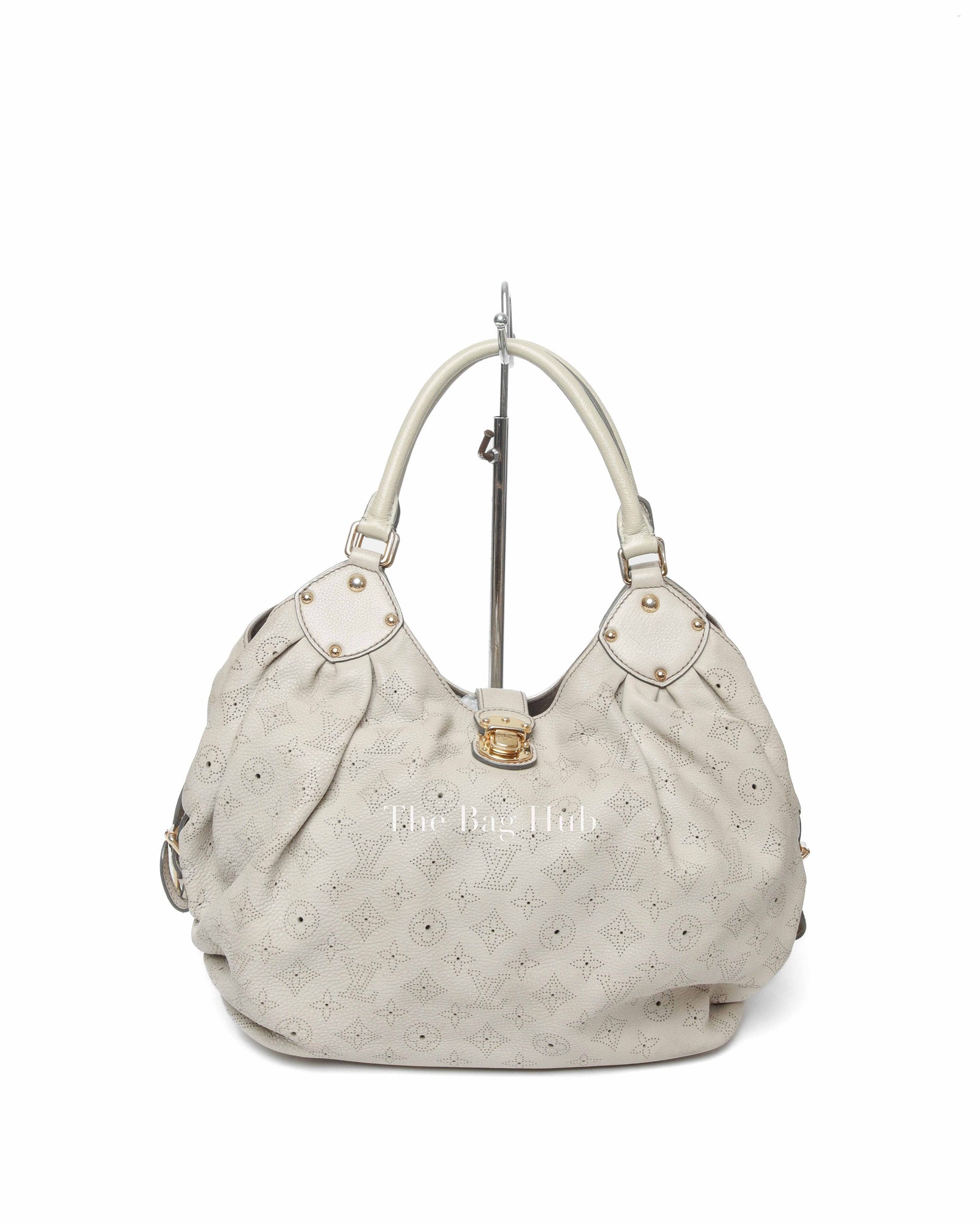 Louis Vuitton Beige Monogram Leather Mahina Shoulder Bag