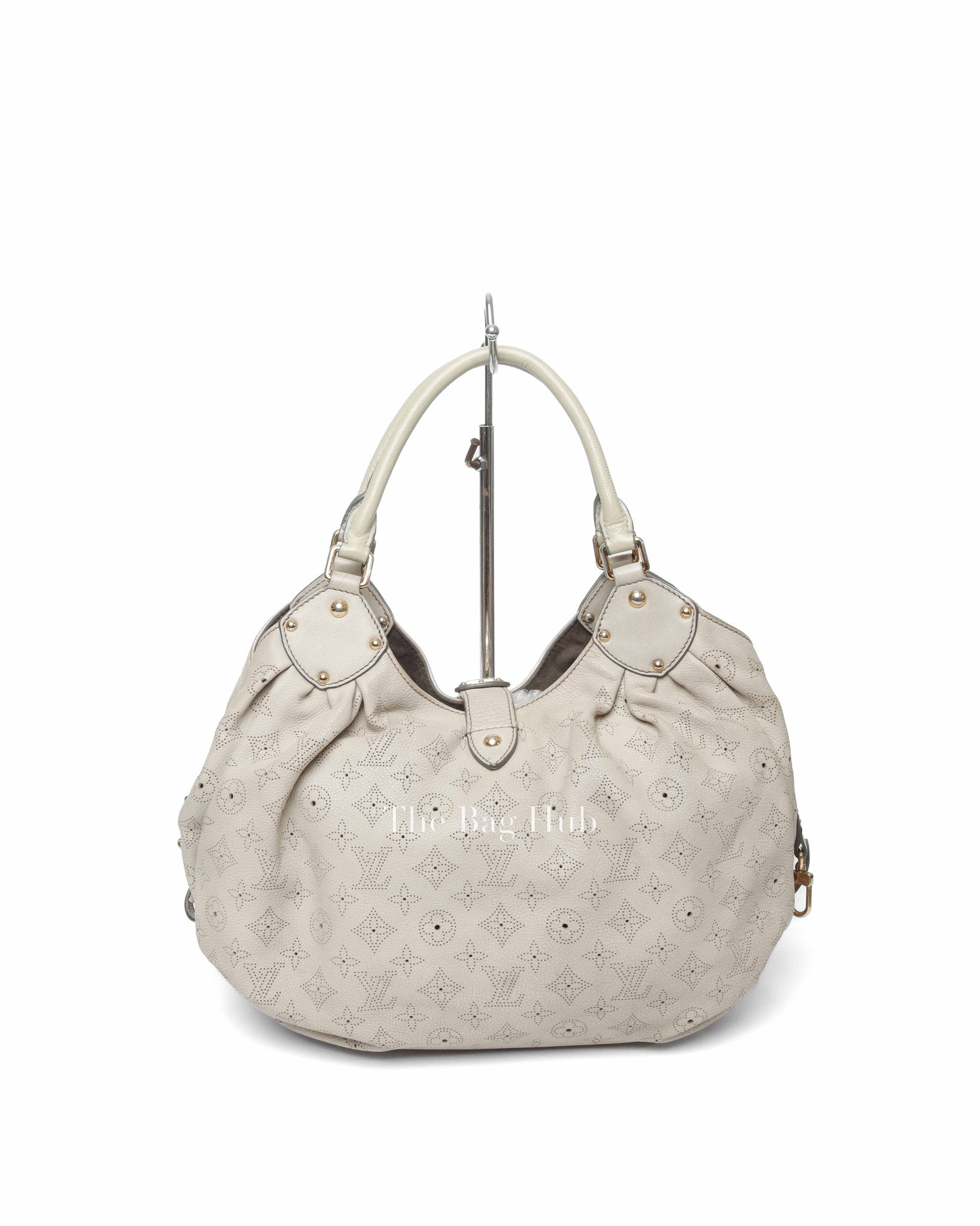 Louis Vuitton Beige Monogram Leather Mahina Shoulder Bag