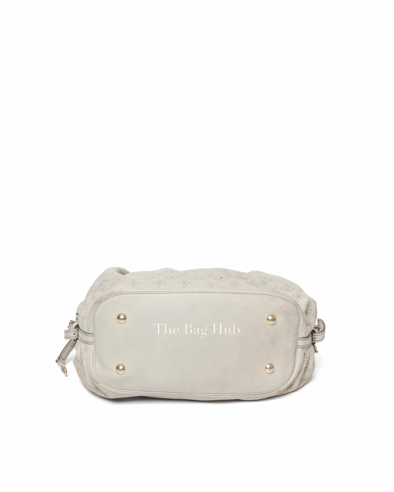 Louis Vuitton Beige Monogram Leather Mahina Shoulder Bag