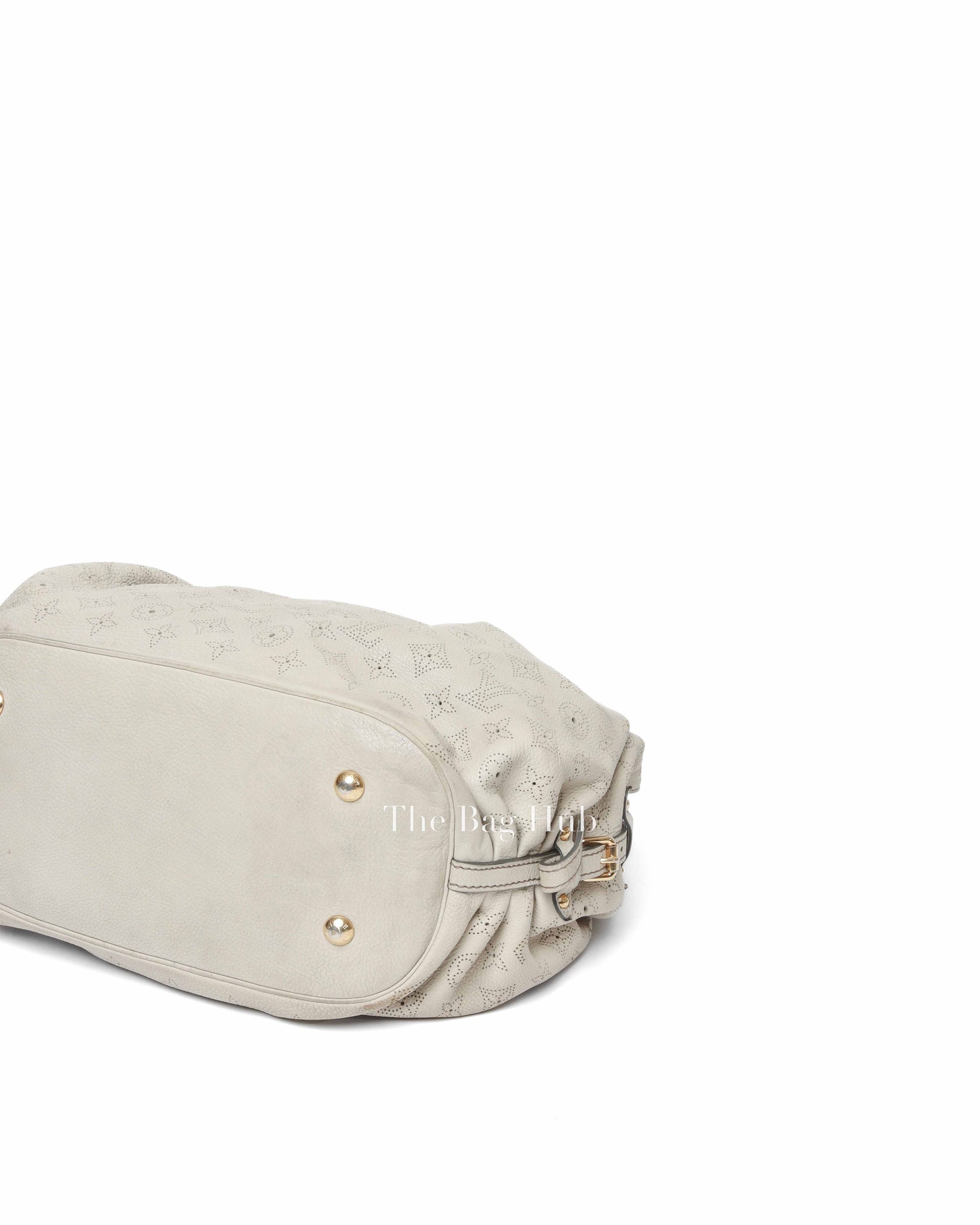 Louis Vuitton Beige Monogram Leather Mahina Shoulder Bag