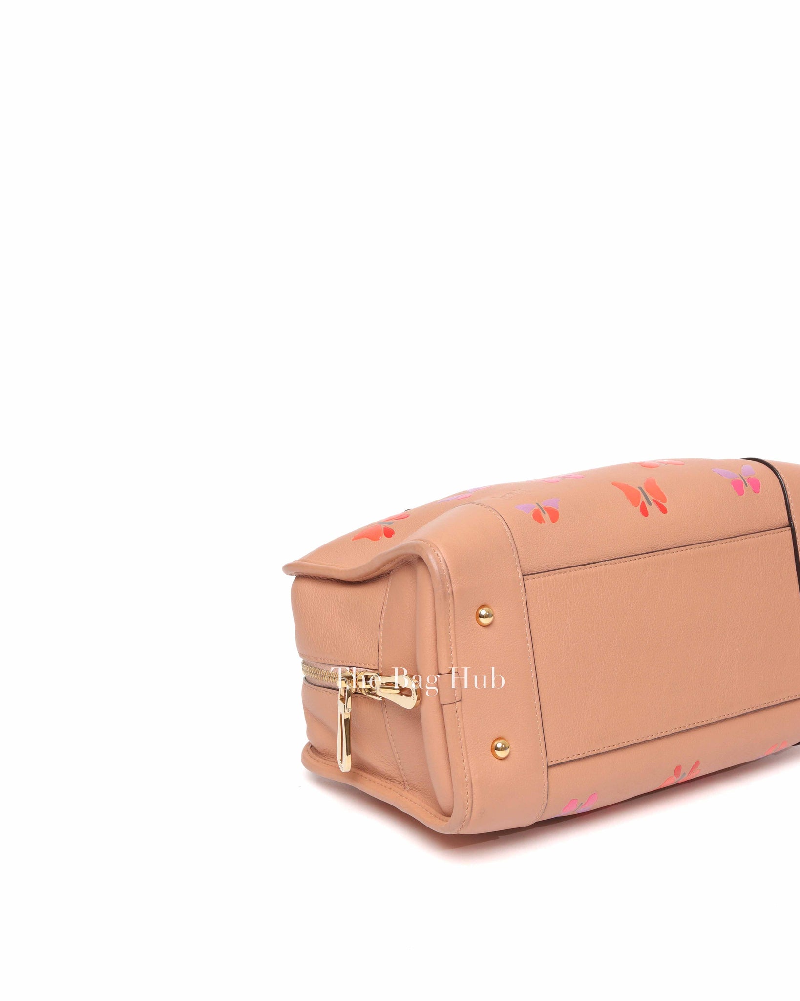 Loewe Peach Leather Amazona Butterfly Print Limited Edition Bag