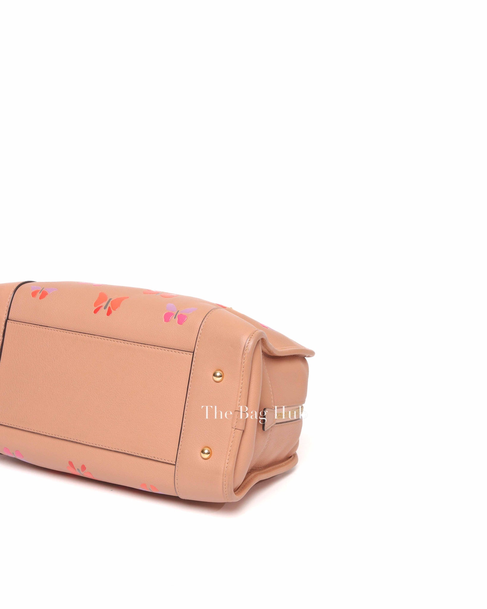 Loewe Peach Leather Amazona Butterfly Print Limited Edition Bag