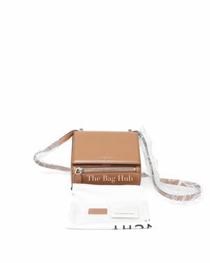 Givenchy Beige Calf Leather Mini Pandora Box Bag