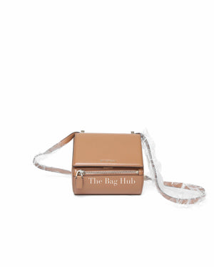 Givenchy Beige Calf Leather Mini Pandora Box Bag