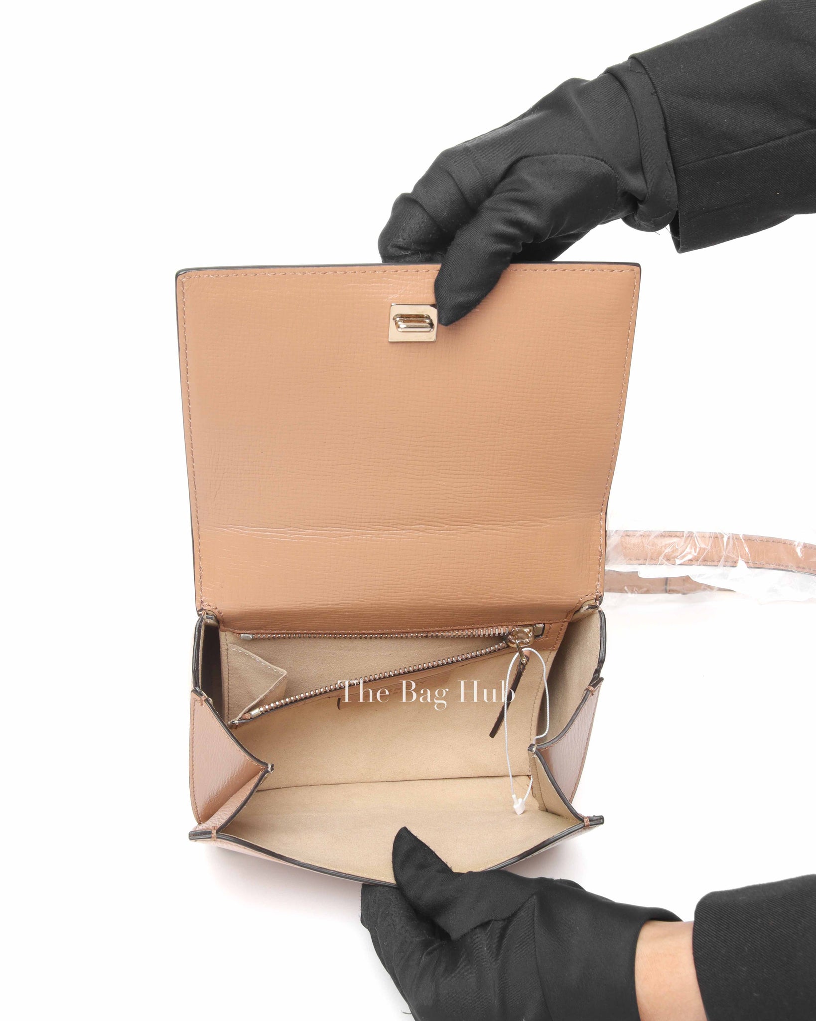 Givenchy Beige Calf Leather Mini Pandora Box Bag