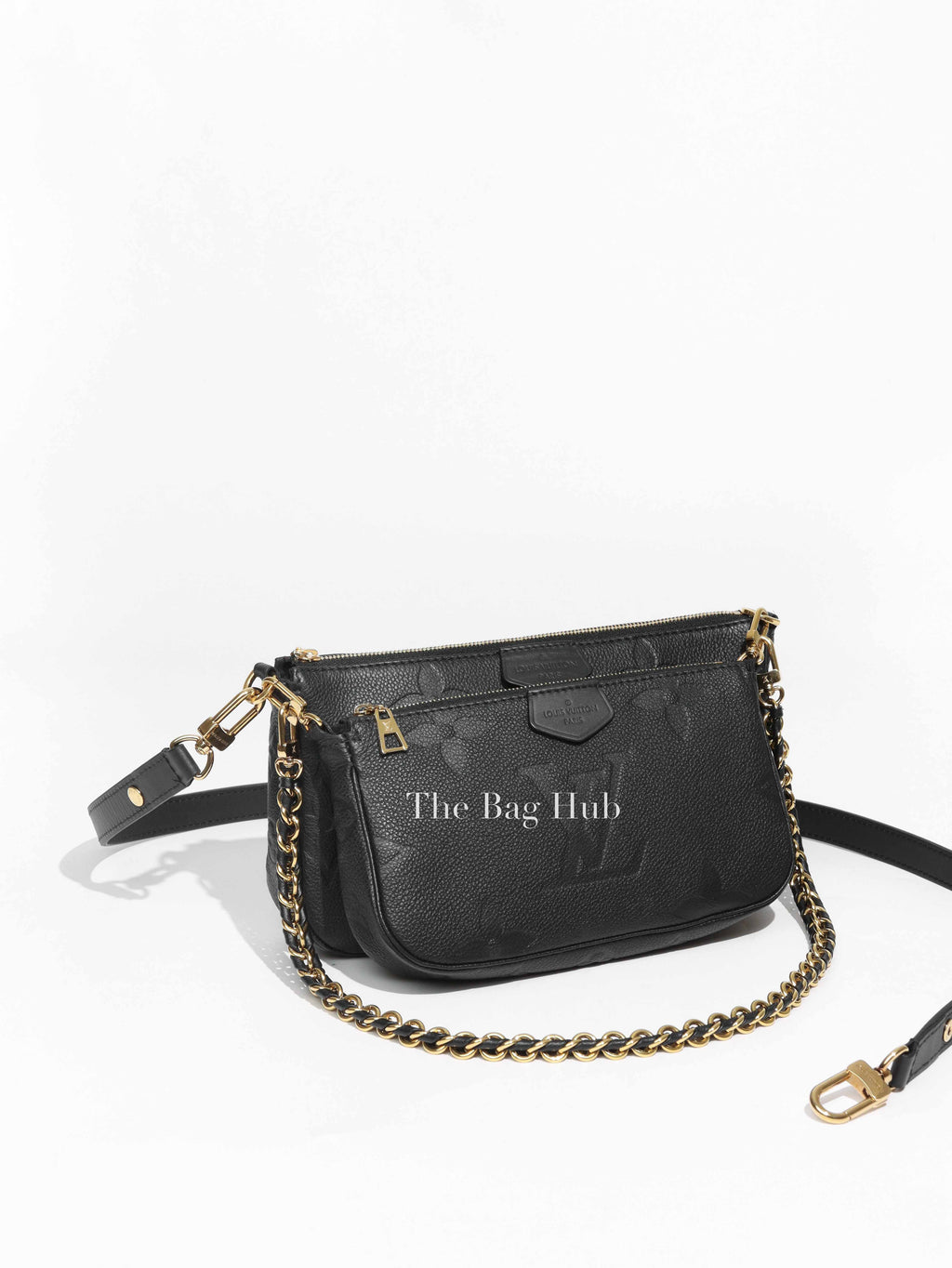 Louis Vuitton Black Monogram Empreinte Multi Pochette Accessories