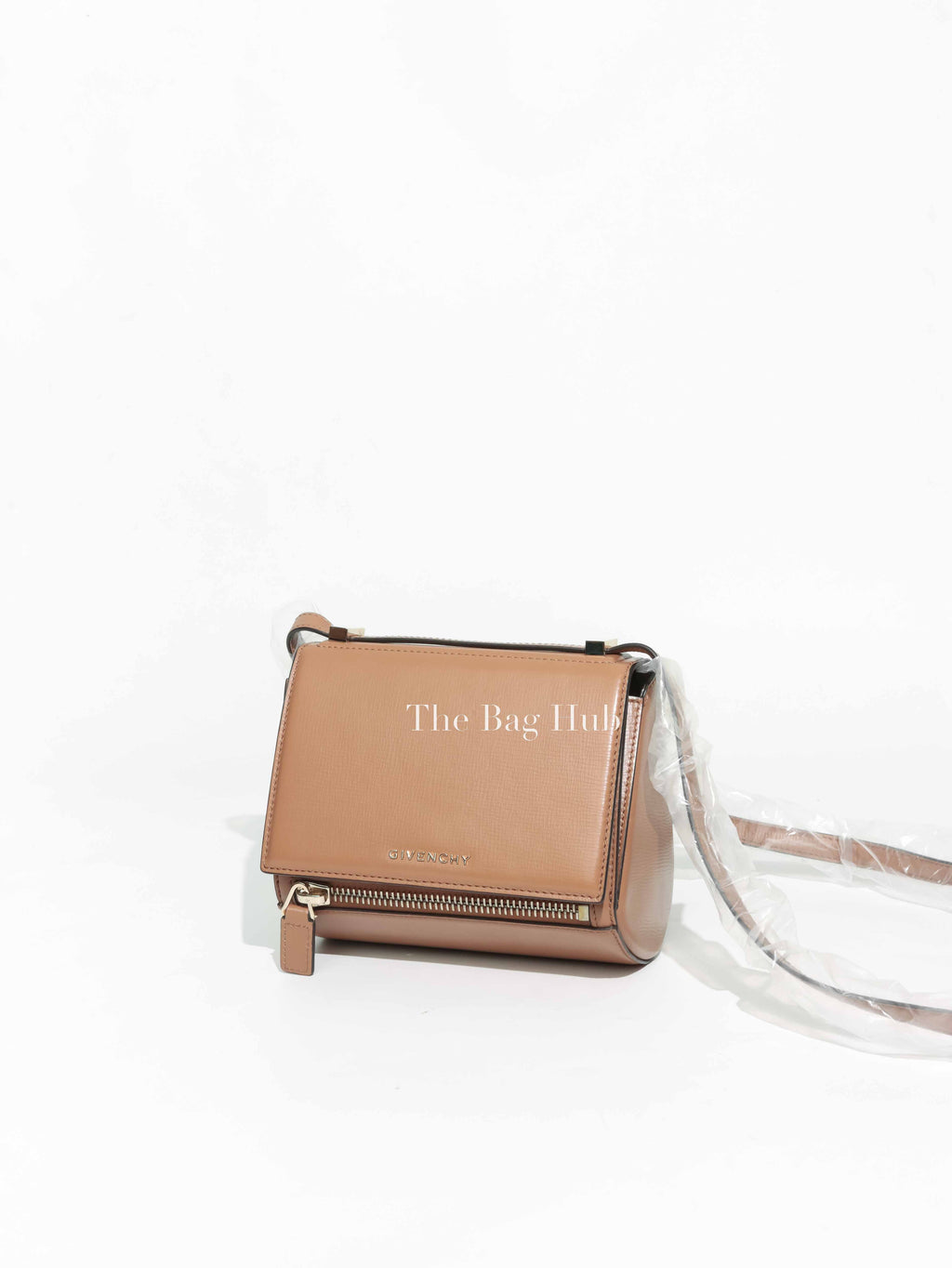 Givenchy Beige Calf Leather Mini Pandora Box Bag