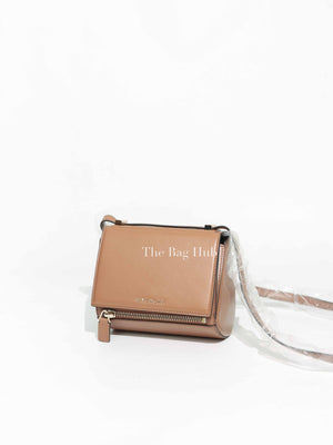 Givenchy Beige Calf Leather Mini Pandora Box Bag