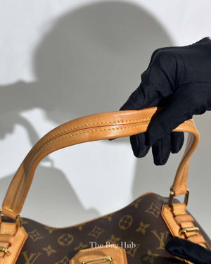 Louis Vuitton Brown Canvas Monogram Griet Satchel Bag