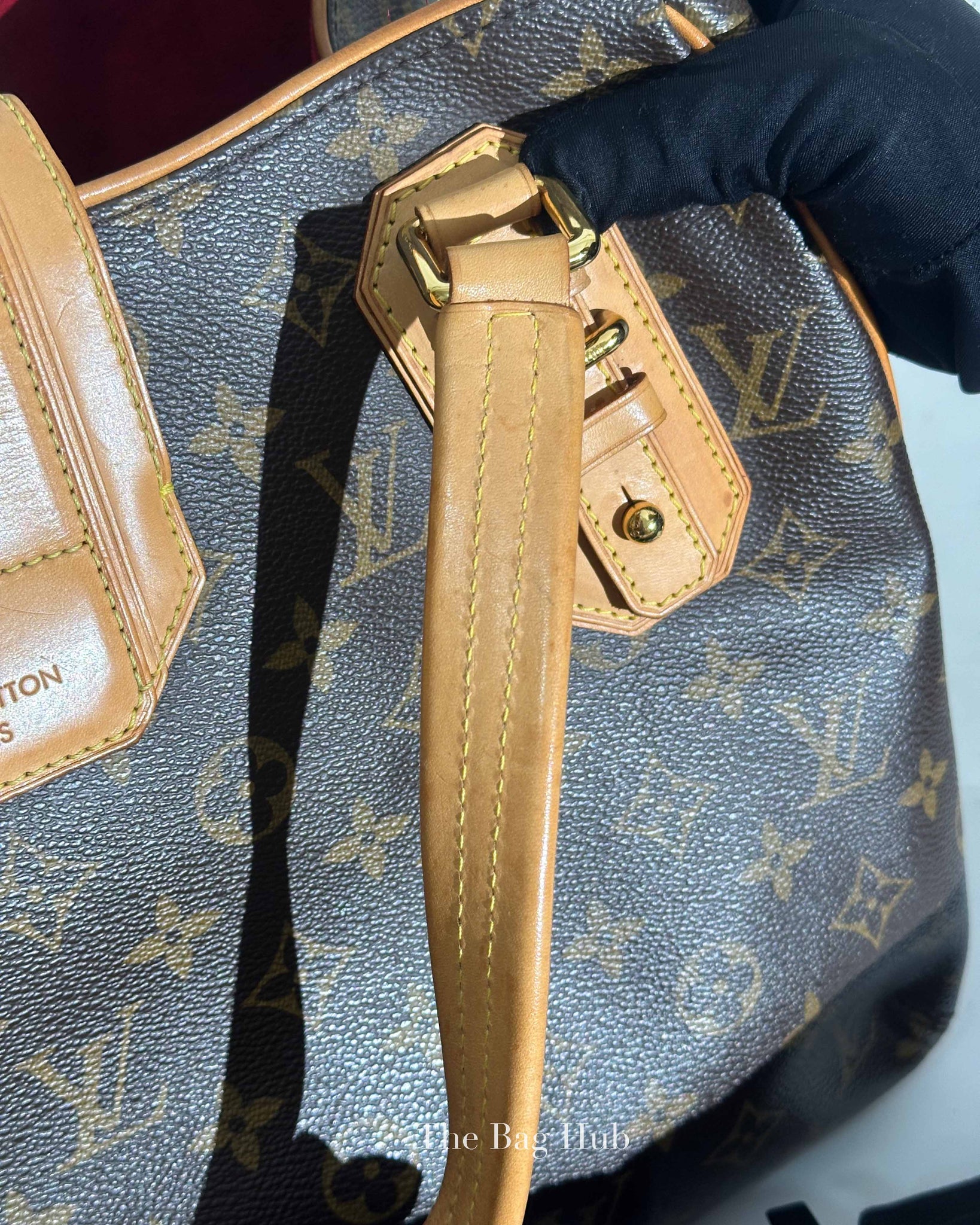 Louis Vuitton Brown Canvas Monogram Griet Satchel Bag