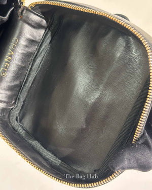 Chanel Black Leather Vanity Bag